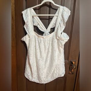 LC Lauren Conrad Women's Plus Ruffle
Sleeve Tank Top, size 4x
